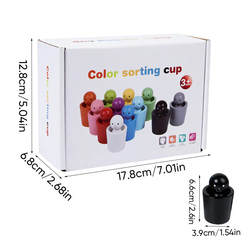 Les poupées de couleur à trier pour les enfants
