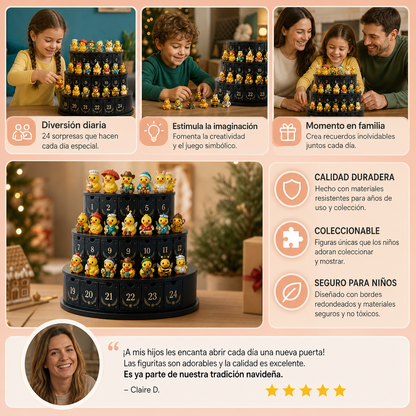 Calendrier de l’Avent de 24 Jours avec Canards Magiques et Mini Figurines à Collectionner