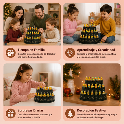Calendrier de l’Avent de 24 Jours avec Canards Magiques et Mini Figurines à Collectionner