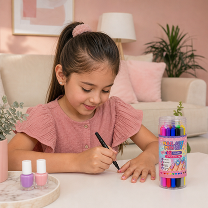 Set de 12 Stylos de Nail Art à Double Pointe – Détails Précis et Designs Créatifs