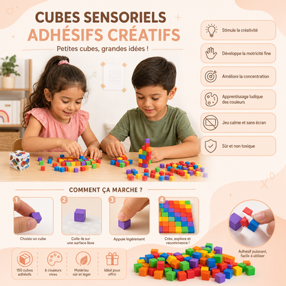 Cubes Sensoriels Adhésifs Créatifs