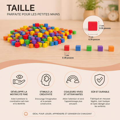 Cubes Sensoriels Adhésifs Créatifs