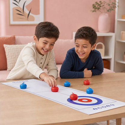 Jeu de Curling de Table Portable – Set de Compétition pour 2 Joueurs