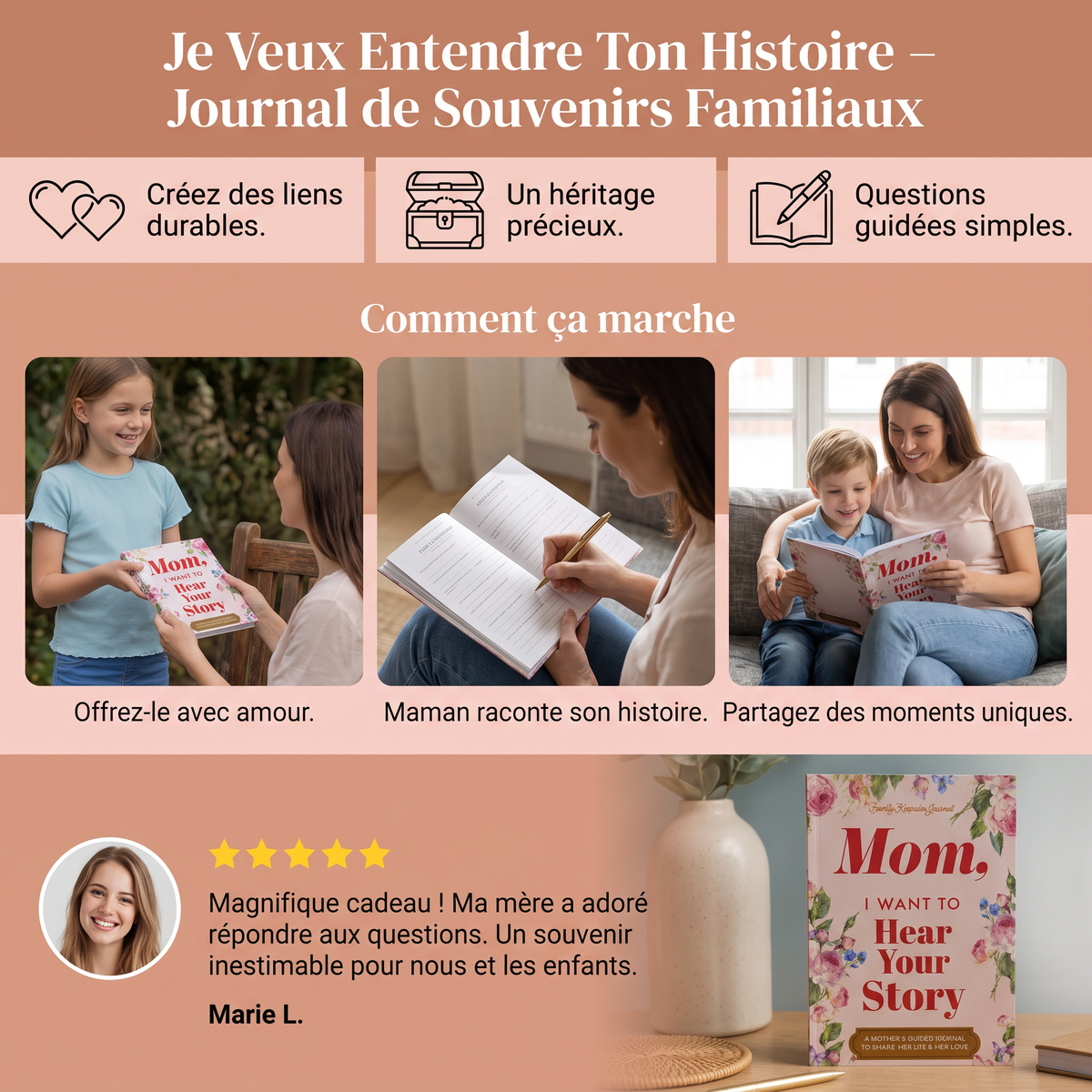 « Je Veux Entendre Ton Histoire » – Journal de Souvenirs Familiaux