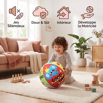 Balle de jeu d’intérieur douce et silencieuse pour enfants