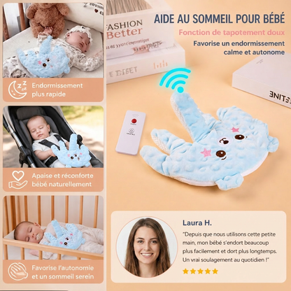 Aide au sommeil pour bébé avec fonction de tapotement doux – favorise un endormissement calme et autonome