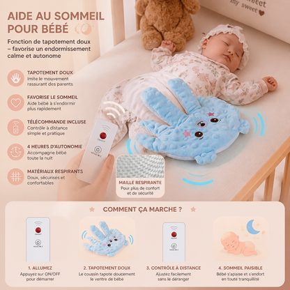 Aide au sommeil pour bébé avec fonction de tapotement doux – favorise un endormissement calme et autonome