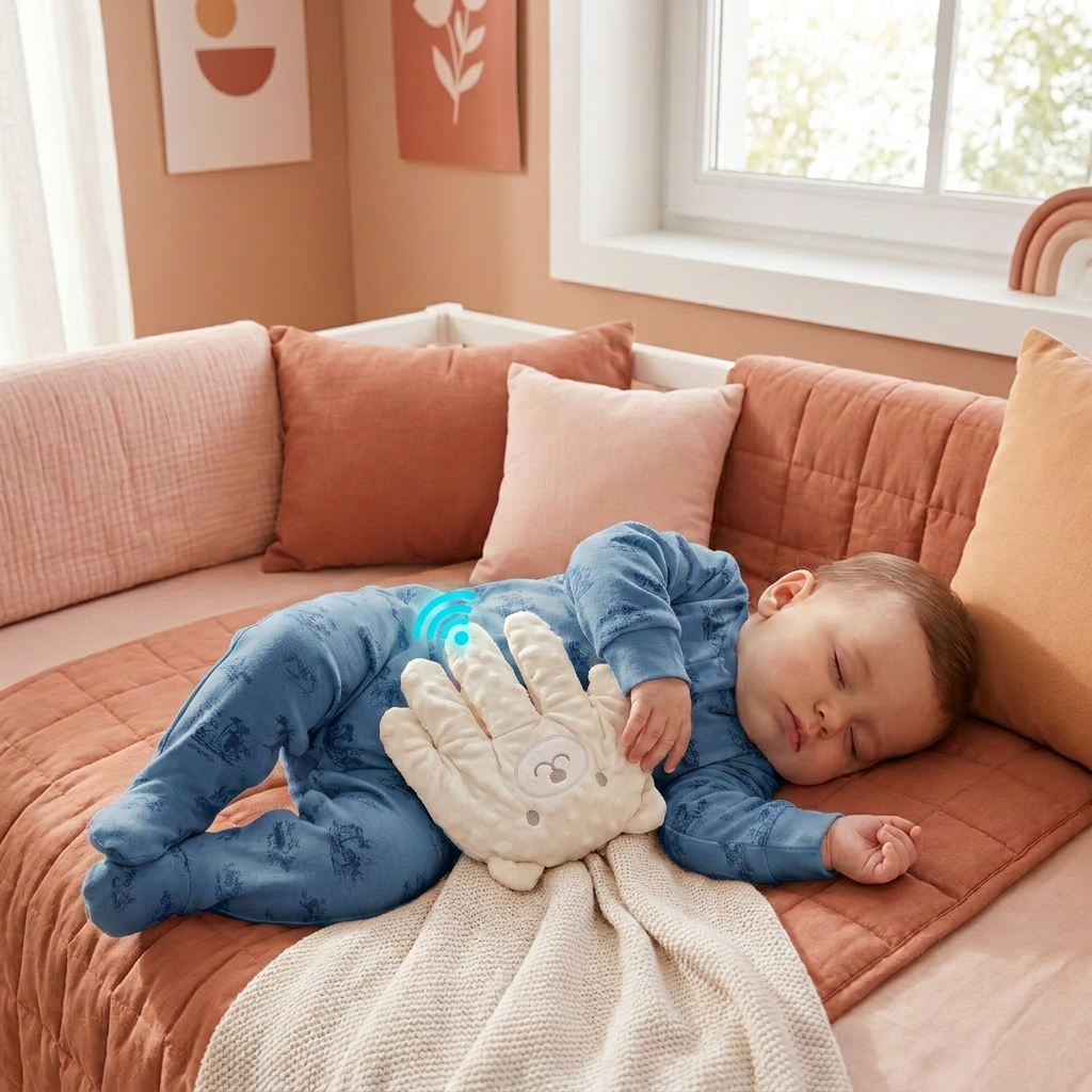 Aide au sommeil pour bébé avec fonction de tapotement doux – favorise un endormissement calme et autonome