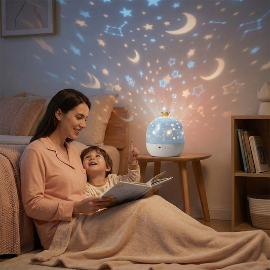 Veilleuse et projecteur 2-en-1 pour enfants