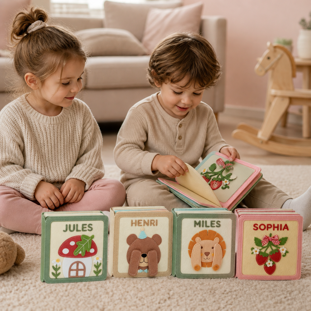 Livre En Feutrine Personnalisé Pour Enfants