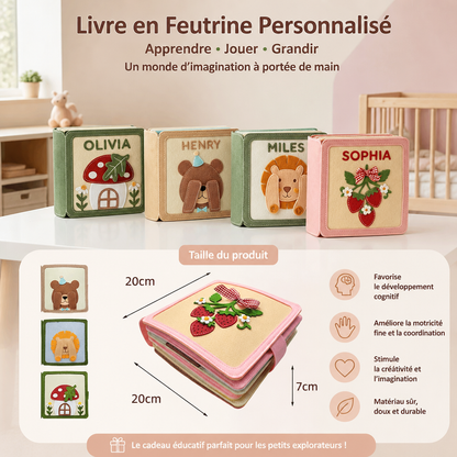 Livre En Feutrine Personnalisé Pour Enfants