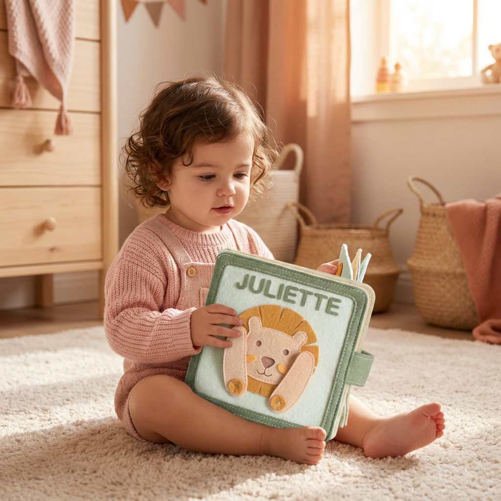 Livre En Feutrine Personnalisé Pour Enfants