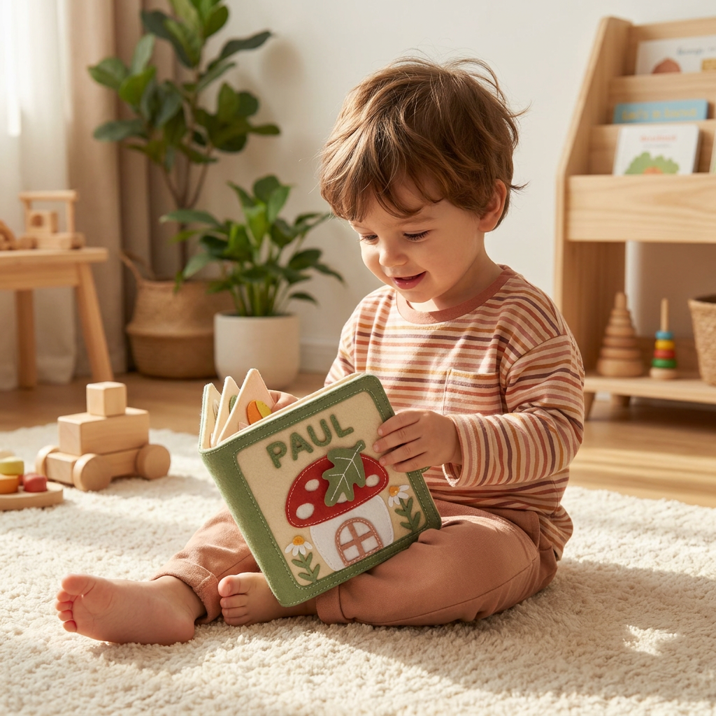 Livre En Feutrine Personnalisé Pour Enfants