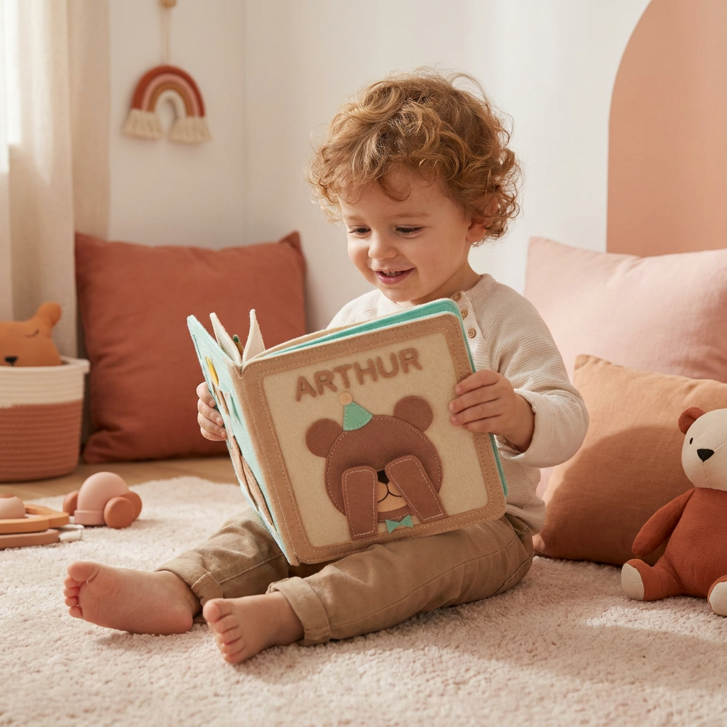 Livre En Feutrine Personnalisé Pour Enfants