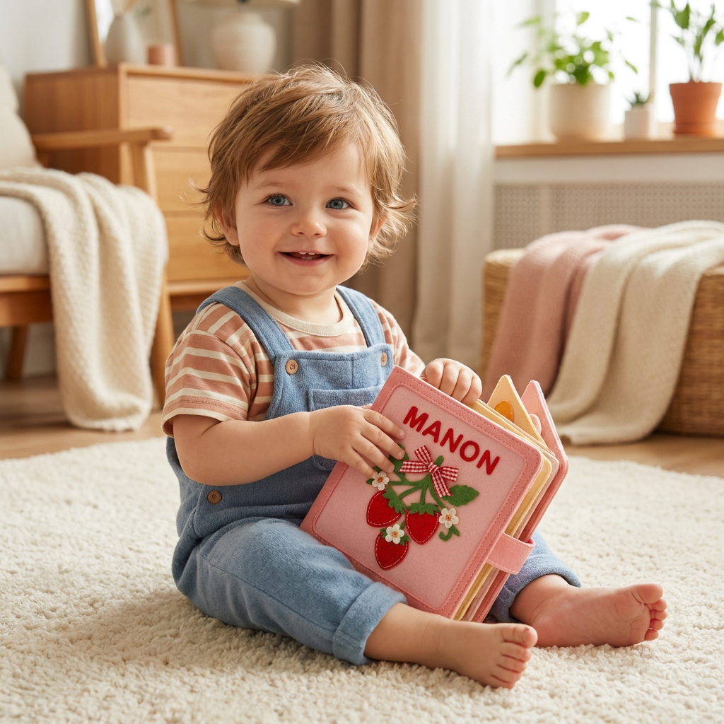Livre En Feutrine Personnalisé Pour Enfants