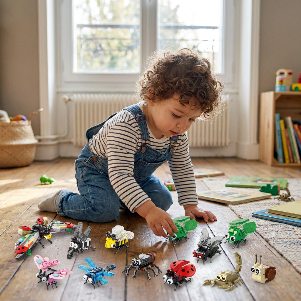 Jeu de Blocs de Construction d’Animaux