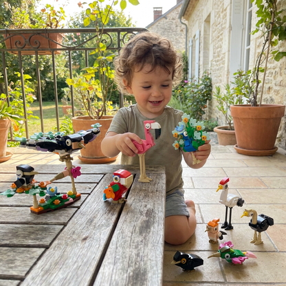 Jeu de Blocs de Construction d’Animaux