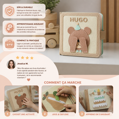 Livre En Feutrine Personnalisé Pour Enfants