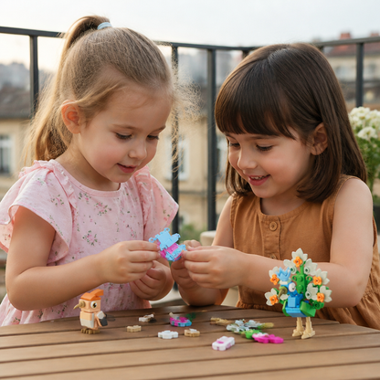 Jeu de Blocs de Construction d’Animaux