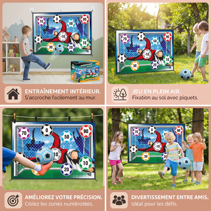 Mur Adhésif pour Tir de Football – Set d’Entraînement et de Jeu pour Intérieur et Extérieur