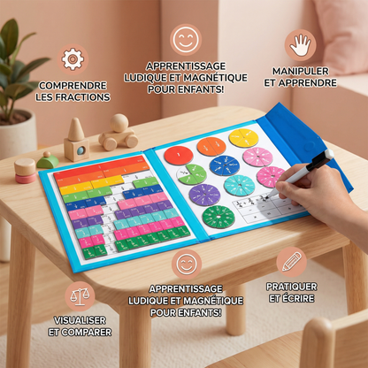 Jouet éducatif magnétique Montessori – fractions pour enfants