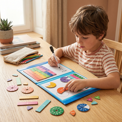 Jouet éducatif magnétique Montessori – fractions pour enfants