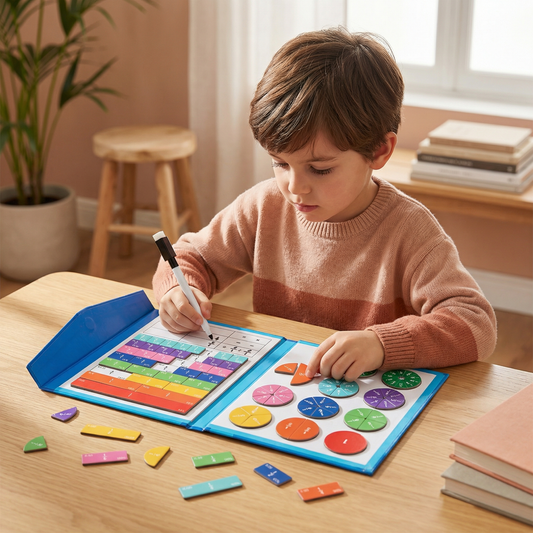 Jouet éducatif magnétique Montessori – fractions pour enfants