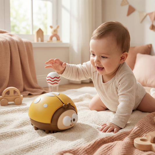 Jouet ballon coccinelle pour bébés