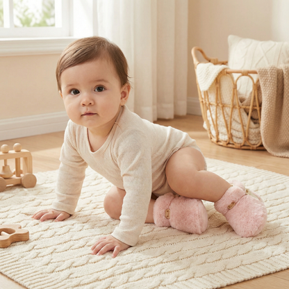 Chaussons-chaussettes doux pour bébés