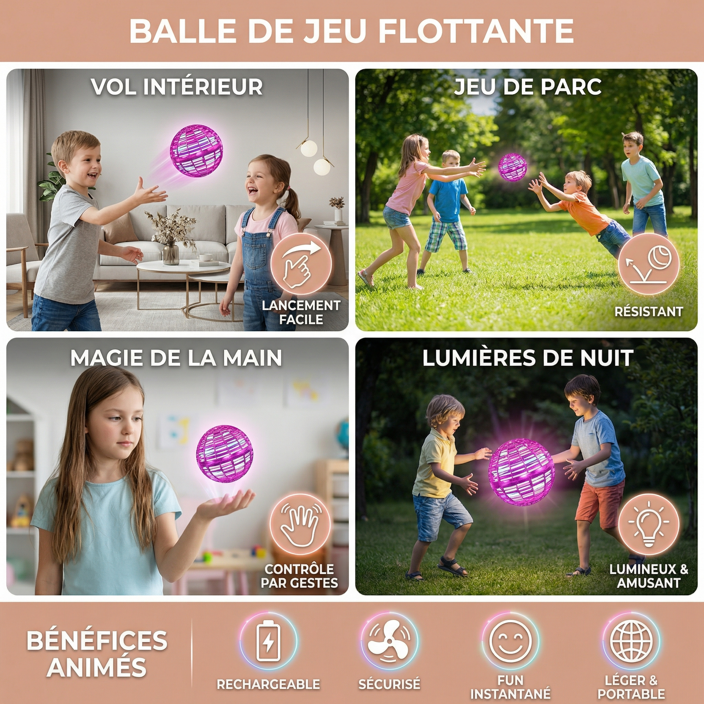 Balle de jeu flottante
