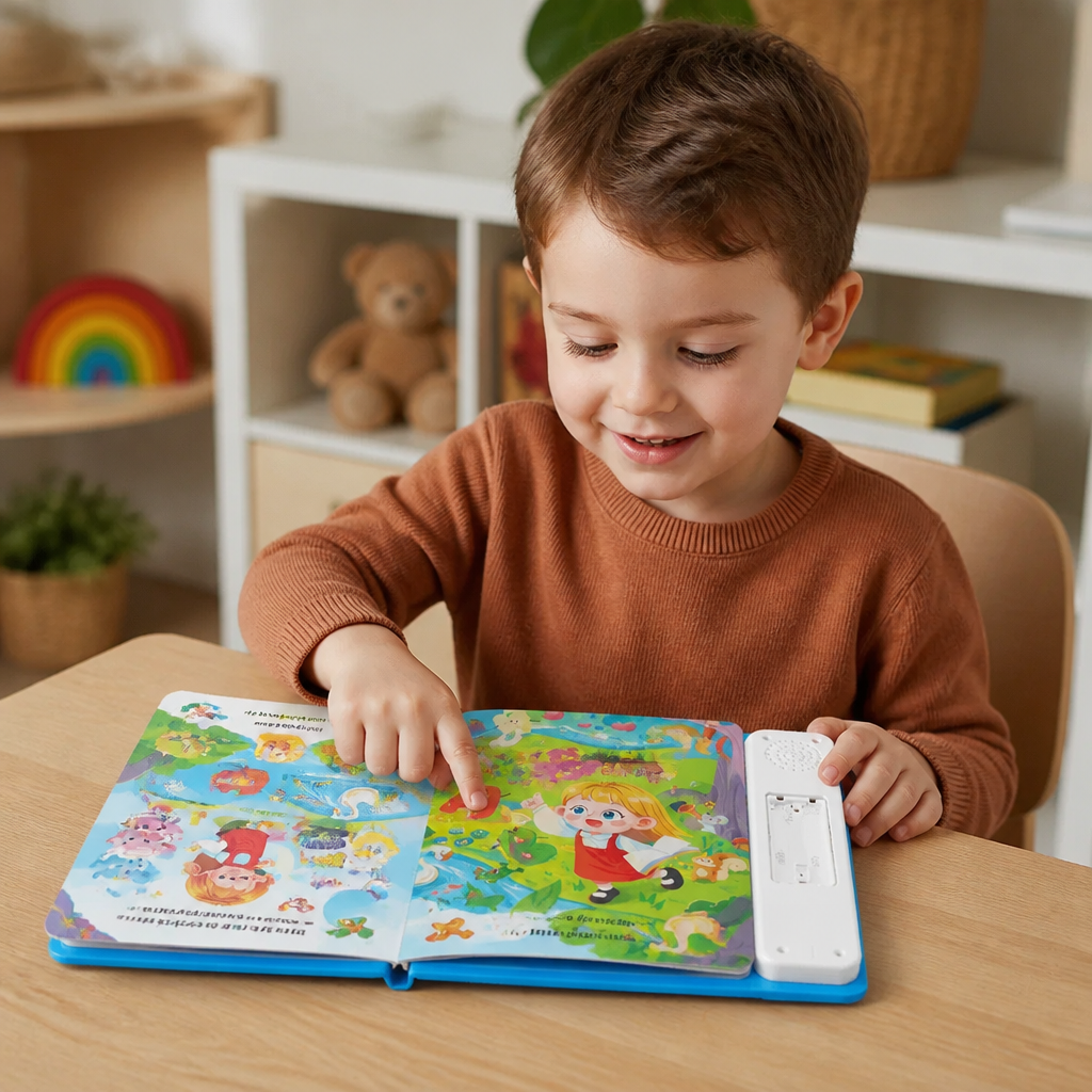 Livre Sonore Interactif d'Anglais pour Enfants – Touchez et Écoutez – Apprentissage Précoce Facile et Amusant