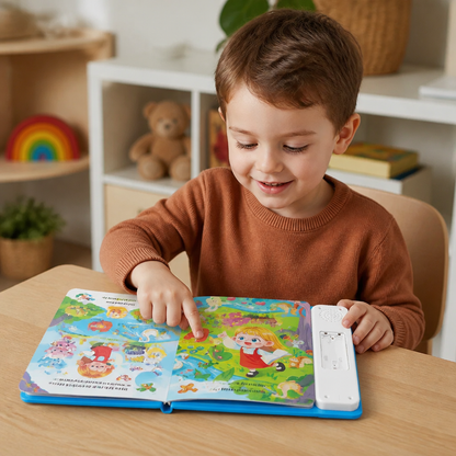 Livre Sonore Interactif d'Anglais pour Enfants – Touchez et Écoutez – Apprentissage Précoce Facile et Amusant