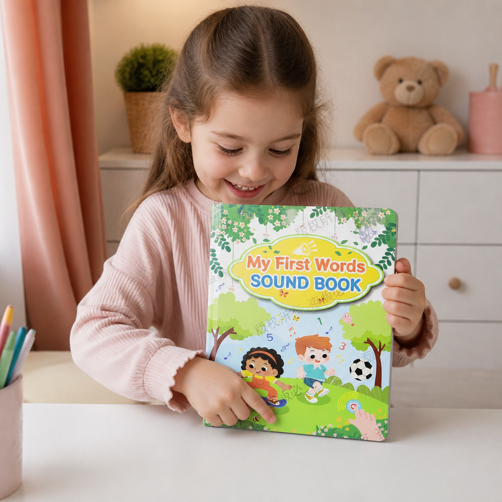 Livre Sonore Interactif d'Anglais pour Enfants – Touchez et Écoutez – Apprentissage Précoce Facile et Amusant