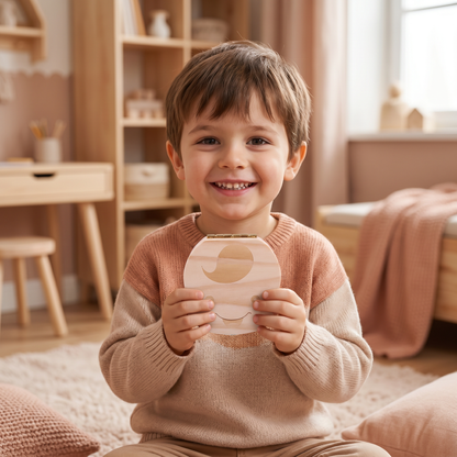 Boîte à dents en bois pour enfants – Boîte de rangement et de souvenirs pour dents de lait