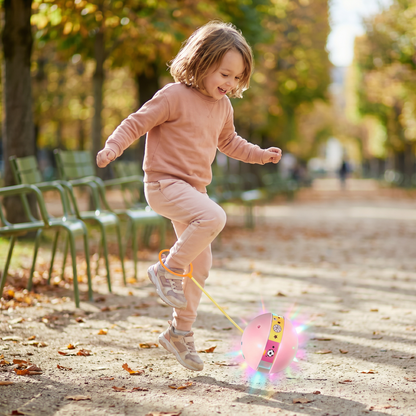 Balle Rebonds LED pour Cheville – Jouet Sautillant Interactif pour Enfants