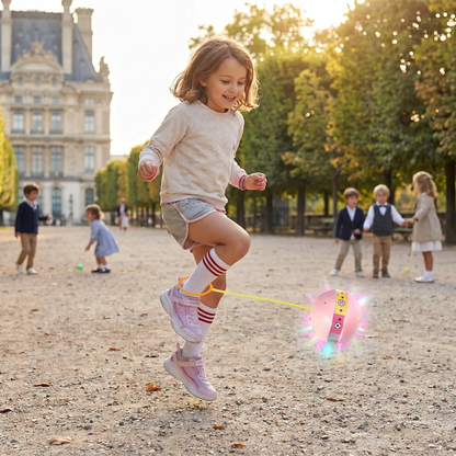 Balle Rebonds LED pour Cheville – Jouet Sautillant Interactif pour Enfants