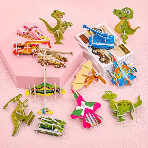 3D Cartoon Puzzle Set pour enfants
